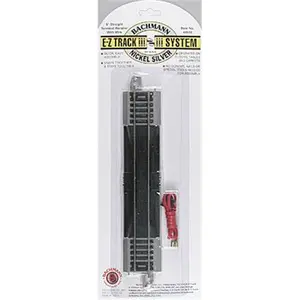 212 MAIN Bachmann Ho Straight Terminal Rerailer - Approx. 9", Straight Rail, Wood Grain, Easy Snap Assembly, Track Repair Tool