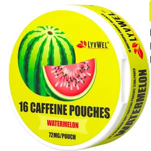 Evergy Drink Watermelon 72mg per Pouch, 16 Pouches per Jar, Natural Energy, Caffeine, Sugar-Free, Mental Clarity, Pre-Workout, Immunity Beverage Sport