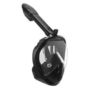 Full Face Snorkel Mask for Adults – 180-Degree Panoramic View with Camera Mount, Anti-Fog & Anti-Leak Design, Dry Top Breathing Tube System for Scuba Diving, Snorkeling Gear Set, Snorkeling Gear Kit