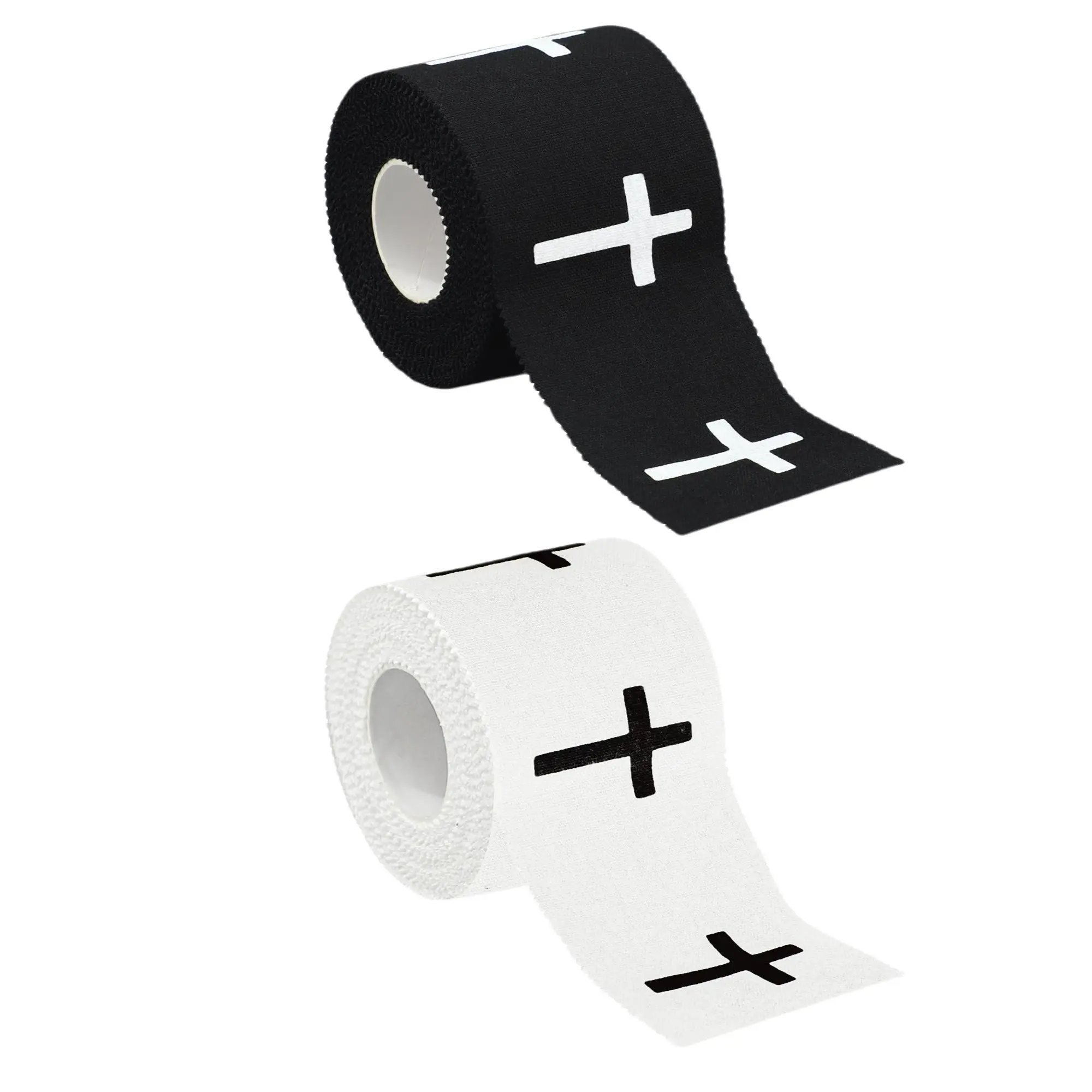2 Pack Christian Athletic Tape 2 Inch X 23 Feet Cotton Zinc Oxide White Athletic Tape, Tennis Cross Athletic Wrist Straps, Religious Bible Verse Athletic Tape, Christian Gift for Men and Women