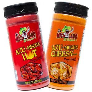 Azu-Mecha COMBO - Hot & Cheesy - Snack Seasoning - Sr. Michelado - Bottle Flavor Spice powder