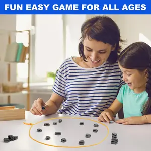 Magnetic Chess Set with 30 Travel-Stones, 3 String & Portable Storage Bag, Strategy Board Game for Family Game Night, Indoor Outdoor Use for Kids Adults (Age 9+),Christmas gift, Party game
