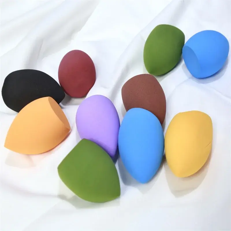 Bling Hair Non-Latex Blending Beauty Sponge - 1pc Random Color Makeup Puff, Face Sponge for Foundation Powder Application, Women's Cosmetics Makeup Tool (Not For Sale), Makeup Puffs