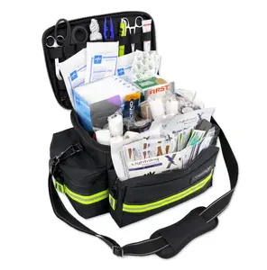 Large First Aid Storage Bag | Portable Emergency Medical Organizer Case | Waterproof Multi-Compartment Travel Safety Bag