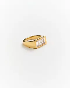 Charlie Rectangle Signet Ring