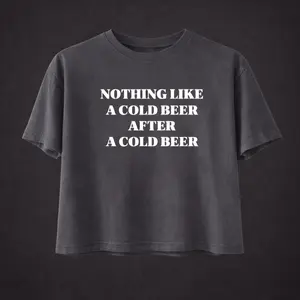 Nothing Like A Cold Beer After A Cold Beer Coquette Clothing Coquette Top Y2k Boxy Tee Funny Gift Western Country Y2K Boxy Shirt