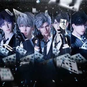 Love and Deepspace Playing Cards Badges Pins Sylus Zayne Xavier Rafayel Caleb