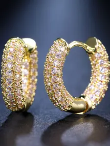 Luxurious Classic Micro-Paved Synthetic Zircon Earrings Set, Unisex Hip-Hop Style, Perfect Match for Men and Women, Fashion Accessories