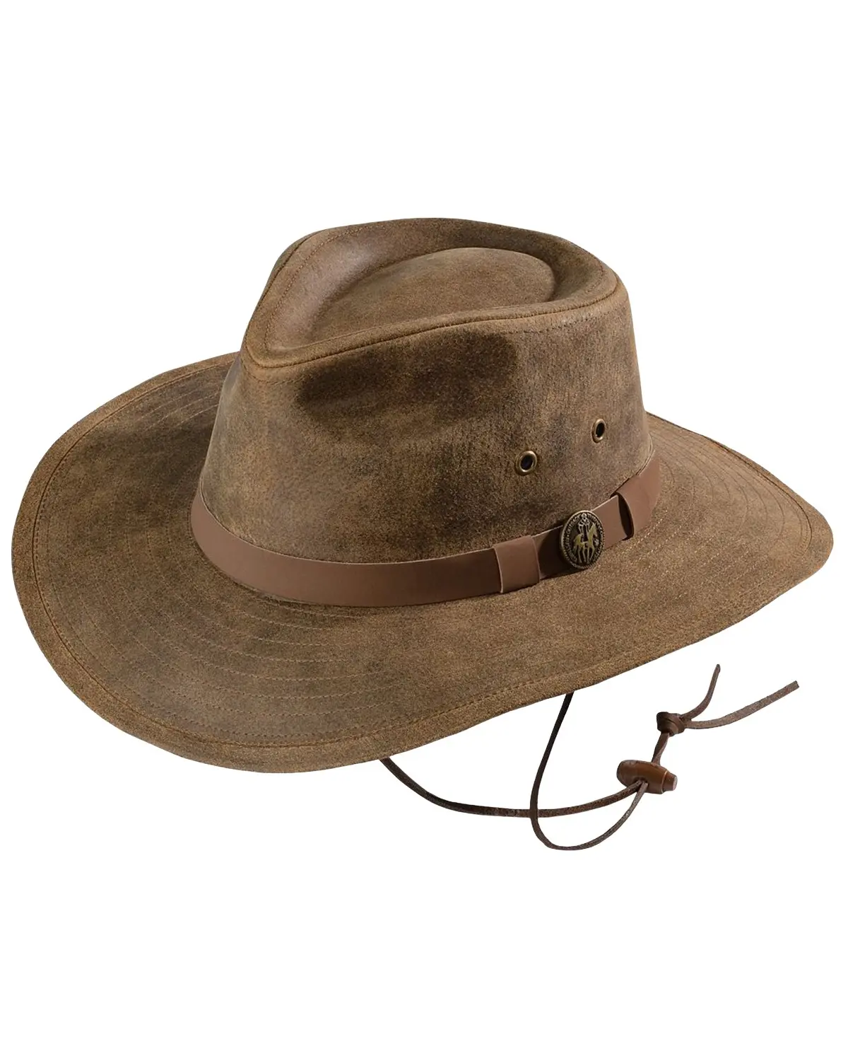 Outback Trading Co Men's Men'S Kodiak Leather Hat - 1356