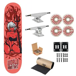 World Industries Skateboard Devil Girl Anime 8.3" Krux, Spitfire, Indy Upgrade