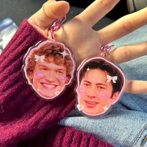 Heated Rivalry Shane And ILya Keychains, Cute Hudson Williams and Connor Storrie Charm, Romance Hockey Keychains, Valentine Gift