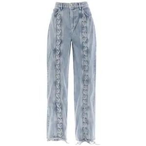 Rotate Jeans Con Dettagli Stringati