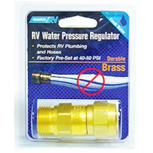 Camco Mfg Inc Rv RV Brass Water Pressure Regulator 40055