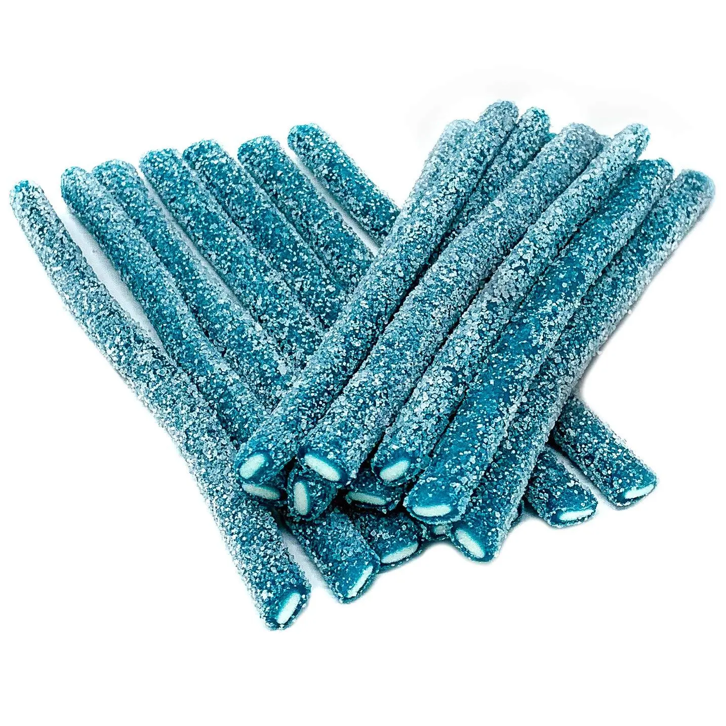 Fini Spain Tuberoos Sour Blue Raspberry Tubes 3.52 lb 200ct Tub