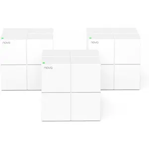 Nova Mesh WiFi System MW6 - Covers up to 4-6 Bedroom Houses- AC1200 Whole  WiFi Mesh System - Gigabit -Band Mesh Network - Replaces  Router and WiFi Extender - 3-Pack