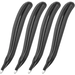 Magnetic Staple Remover Tool 4 Pack, Professional Stapler Removers Flat Staple Puller Stick for Classroom, Office, Home, Classic Black