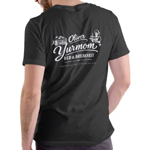 OLIVER YURMOM BED AND BREAKFAST Funny name T Shirt, Unisex Cotton