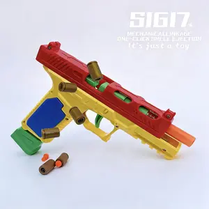 Vibrant SIG17 Toy Gun Model – 40 Soft Darts & 12 Shells Included, Outdoor Multiplayer Game Toy, Ideal Festival & Birthday Gift