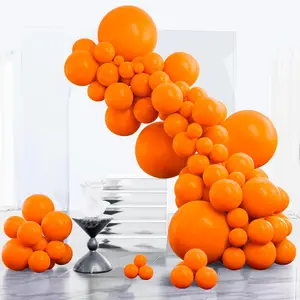 Orange Balloons 152 pcs Different Sizes of 18 12 10 5 Inch Fall Balloon Arch Kit Garland for Thanksgiving Halloween Little Cutie Shower Birthday Party Decorations Orange-Y9