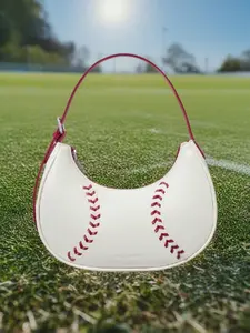 Baseball Crossbody Purses for Sport Mom Small Shoulder Bag Vegan Leather Women Handbags for Events