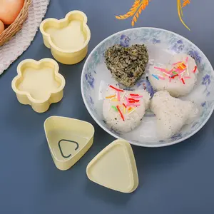 8-Piece Sushi Mold Set, Includes Triangle, Bear, Heart Shapes, DIY Sushi Making Tools, Kitchen Utensils Tools, Cute Design Accessories for Bento Box Lunches