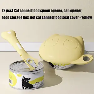2-Pack Silicone Cat Food Lids, Leak-Proof Flexible Pet Feeding Accessories, Reusable Universal Cat Bowl Covers, Travel Food Storage Utensils