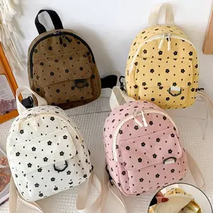 Cute Sweet Print Mini Backpack, Y2K Portable Bag, Adjustable Straps, Zipper, Phone Pouch, Key Holder, Lightweight Casual Backpack