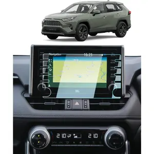 Tempered Glass Screen Protector for 2021-2022 Toyota RAV4 (Prime/XSE) Accessories Navigation 9 Inch Touch Screen Protection Against Scratches and Fingerprints