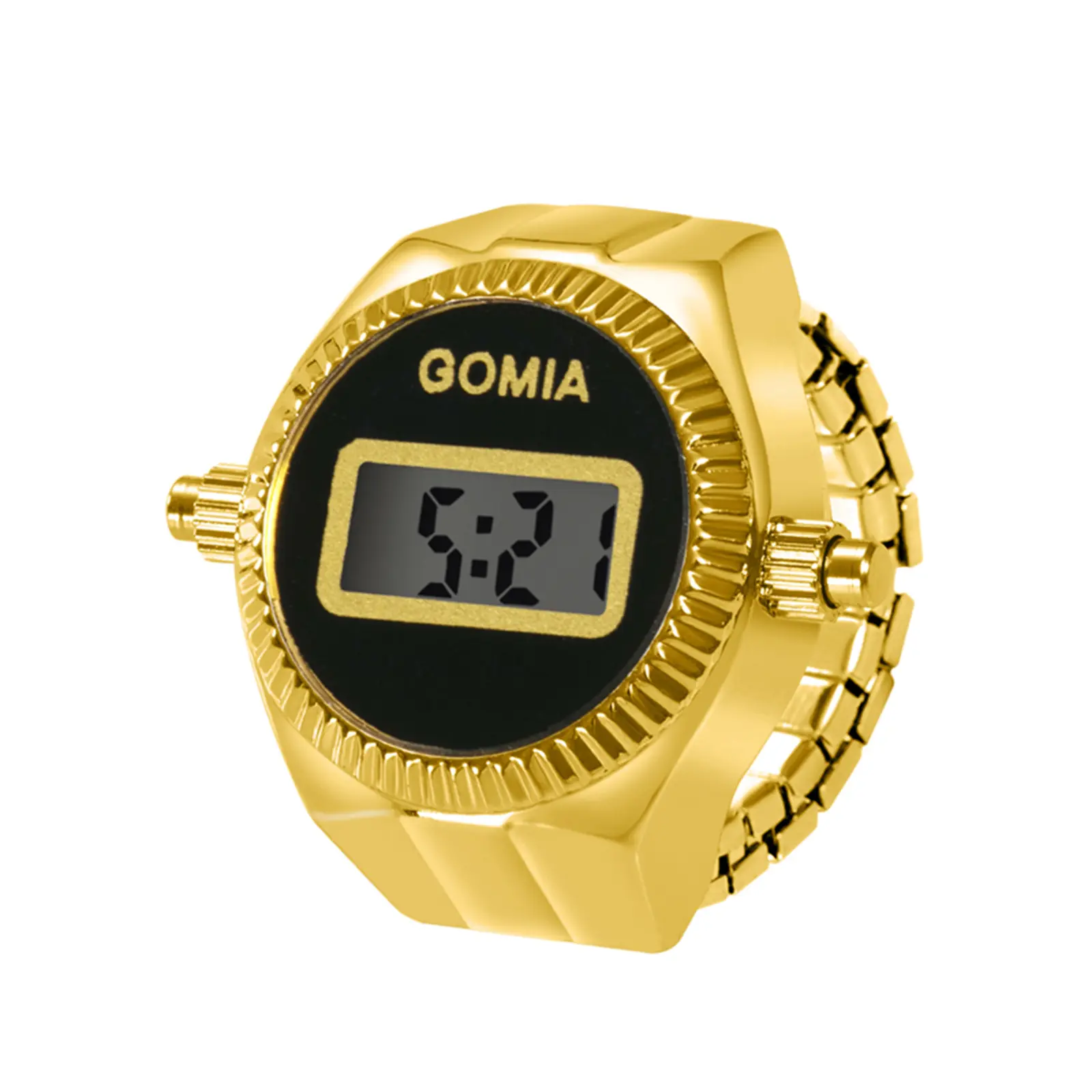 OIDEA Unisex LED Digital Finger Ring Watch - Stretch Band, Calendar, Stopwatch, Funky Casual Party Fashion Accessory, Mini Gift for Watch Enthusiasts