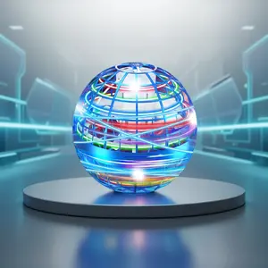 LED Hover Orb Anti-Gravity Boomerang Ball Fly Spinners for All Ages, Cool Indoor Outdoor Entertainment Toys for 6-12 Year Olds & Teens, Safe Durable Parent-Kid Flying Ball, Entertainment Game Props, Party Toys & Lovely Gifts