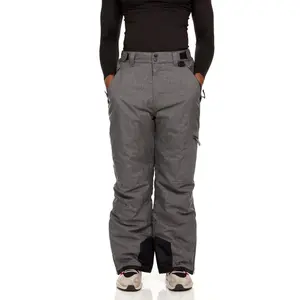Mens Snow Ski Waterproof Softshell Snowboard Pants Outdoor Hiking Zipper Bottom Windproof Warm Snow PantsGift