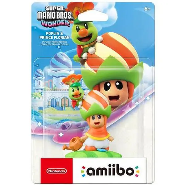 Toys to Life: Nintendo amiibo - Super Mario Bros. Wonder Series - Poplin & Prince Florian  [GAMES ACCESSORIES] Universal Game