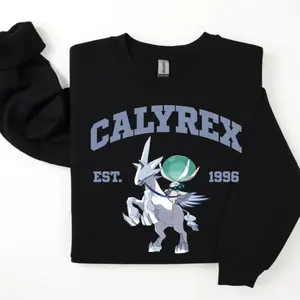 Calyrex Ice Rider Sweatshirt, Pkm Characters Sweatshirt, Anime Shirt