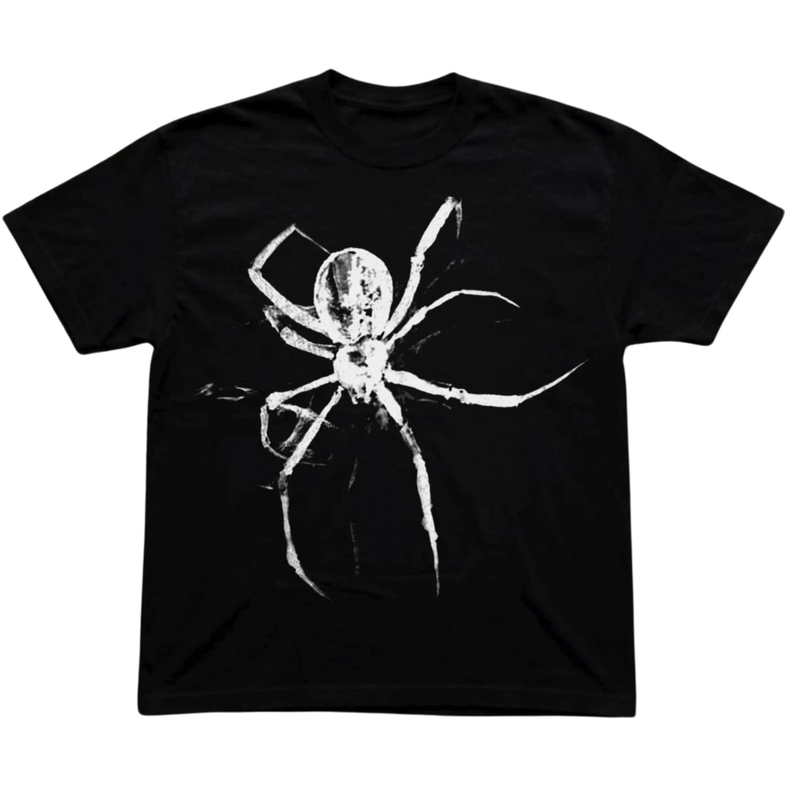Gildan Men's and Women's T-Shirt, Vintage X Ray Spider Graphic Tee, Destroy Lonely Opium Merch, White Goth Spider Shirt, Emo Hip Hop Rap Clothing, Cyber Goth Tribal Style, Grunge Streetwear Top, Dark Aesthetic Punk, Retro Graphic Fan Gift Tee