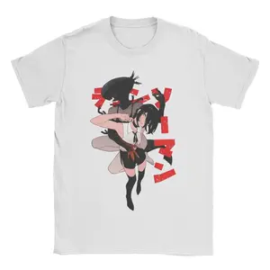 Chainsaw Man Reze1 T-Shirts Men Women Anime Manga Funny 100% Cotton Tee Shirt O Neck Short Sleeve T Shirts Party ClothesGraphic Tee, Unisex, Soft Cotton, Casual Wear, Comfortable Fit, Daily Outfit, Gift Idea,Couple's Attire