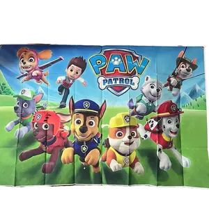 Paw Patrol Banner for Birthday Party Decoration Ornaments