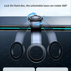 Detachable Magnetic Car Phone Holder | Flexible Aluminum Arm, Dashboard Mount, Strong Magnet!