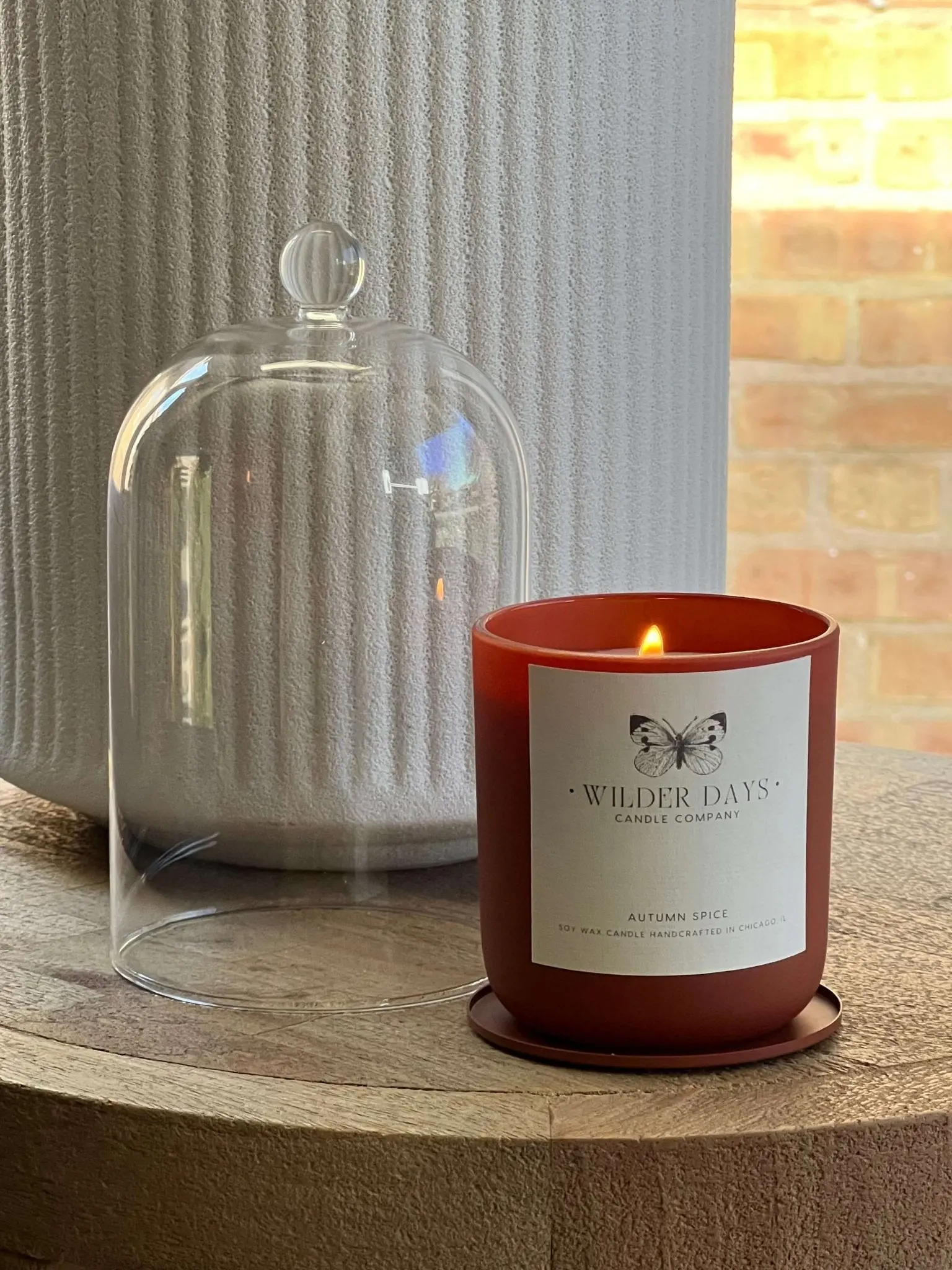 Premium Glass Cloche - Candle Holder