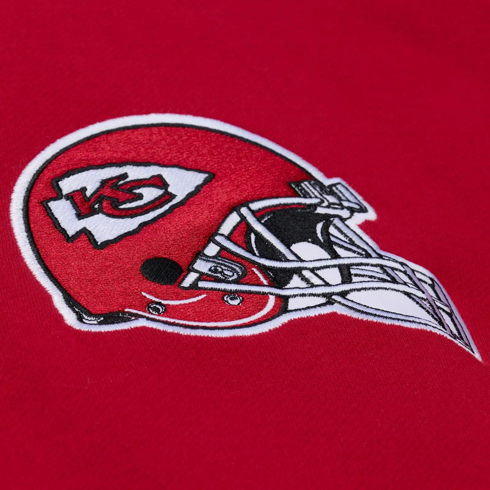 Kansas City Chiefs Throwback Quilted Fleece Quarter-Zip Hoodie - Vintage NFL Fleece Hoodie, Retro Streetwear, Mitchell & Ness