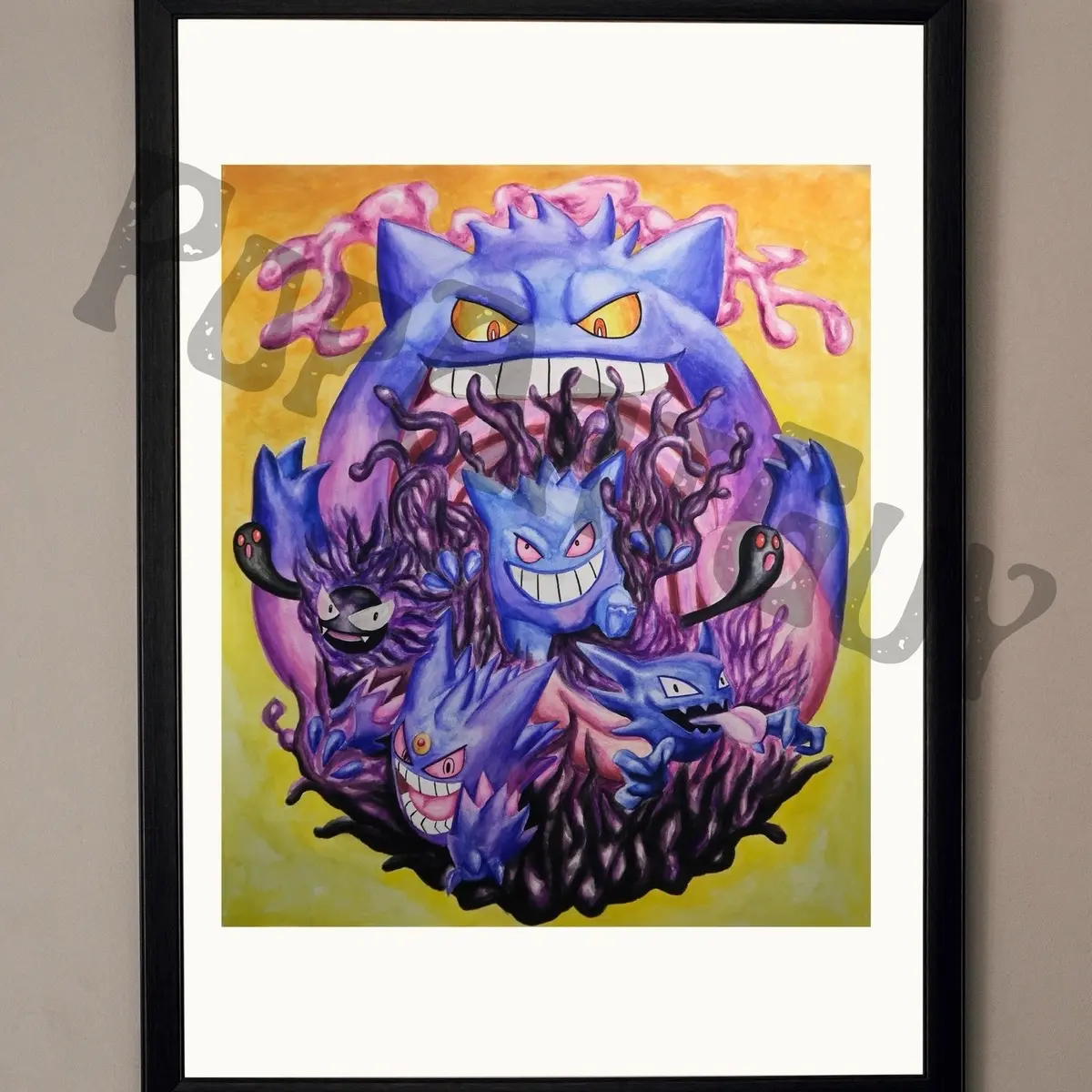 Gengar Art Print , Pokémon Fan Art