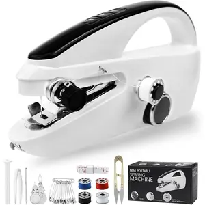 Hand Held Sewing Machines For Adults, Hand Held Sewing Machines for Hemming with Test(Not second-hand), Easy To Use Hand Sewing Machine for Beginners,(WHITE)
