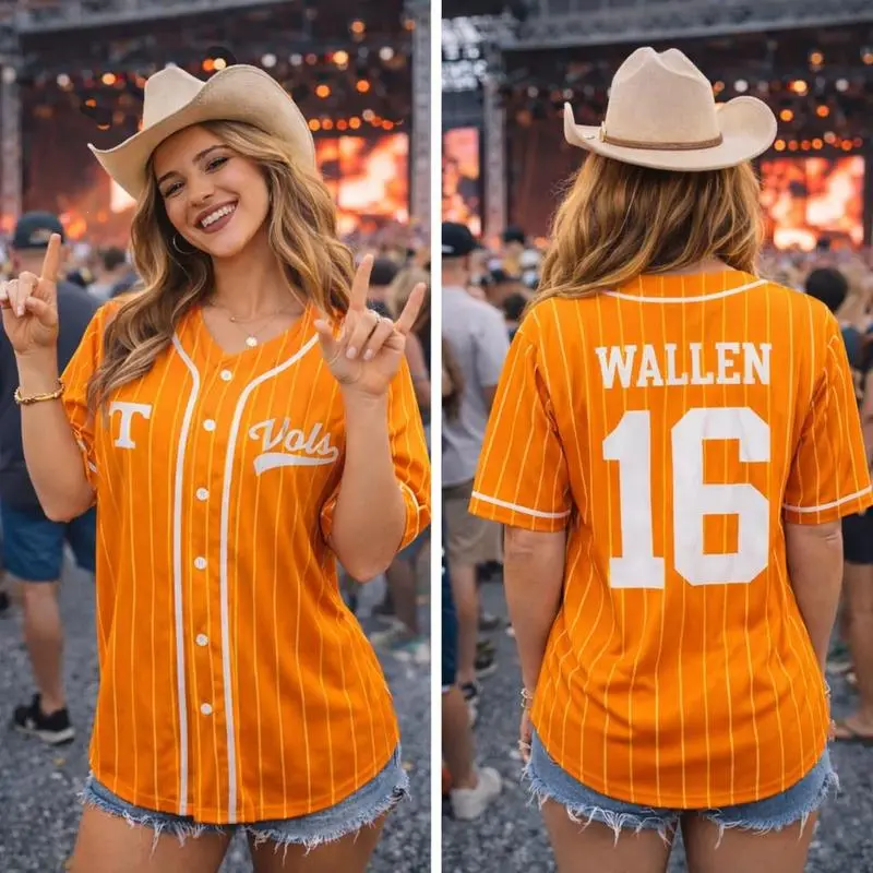 Country Music Baseball Jersey, Tour 2026 Baseball Jersey, Vol 98 Baseball Jersey, Wallen Vol 98 Jersey, World Tour 2026 Concert Jersey, Unisex Baseball Jersey Top