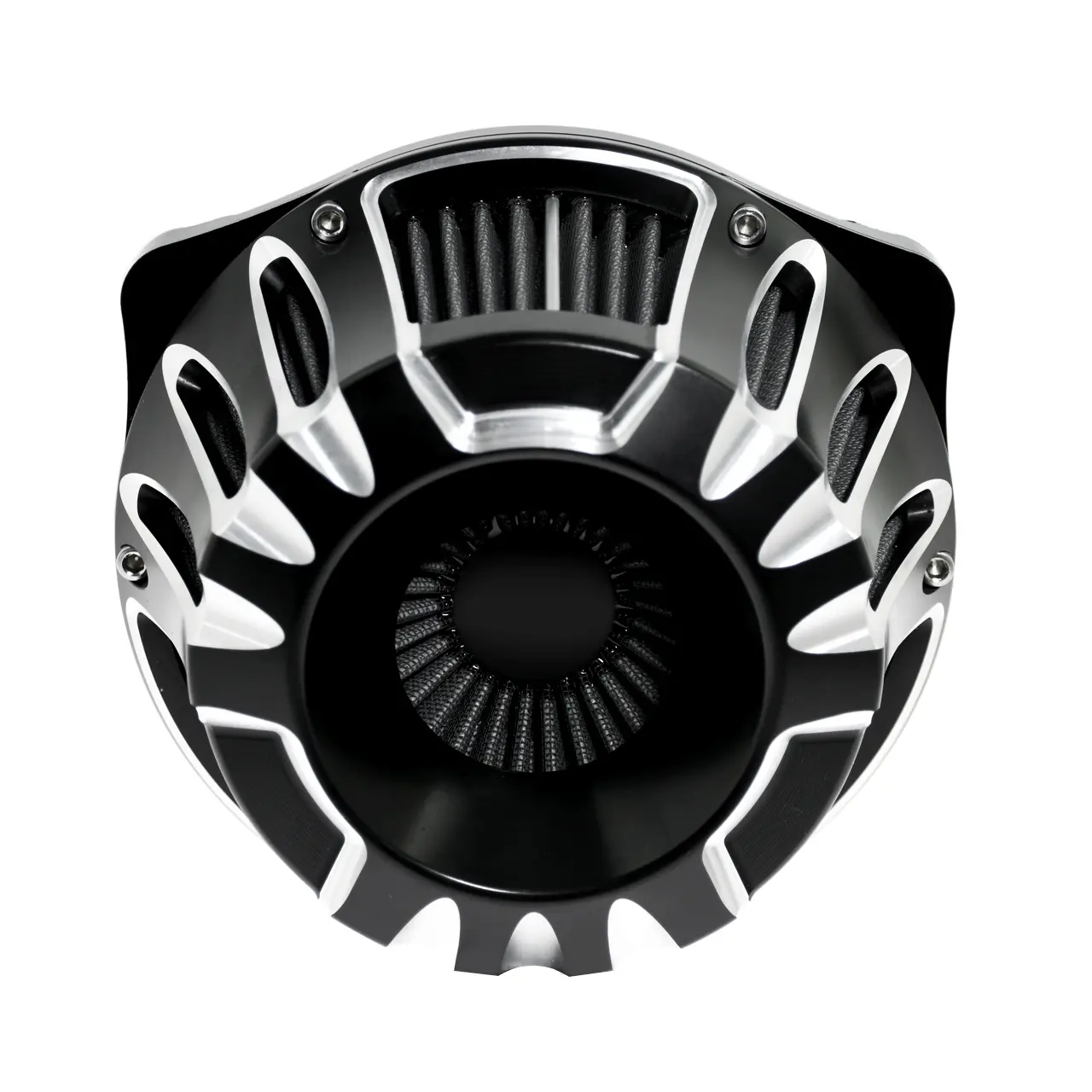 High Flow Hollow Air Intake Filter Assembly Gray Replacement Filter Element Direct Install For Harley Softail 18-19 Touring 17-19