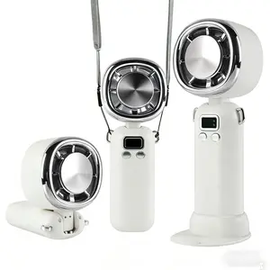 Ice Fan Portable High-Speed ​​Handheld Fan — 100 Adjustable Speed ​​Settings, Foldable Design; Your Ultimate Cooling Companion for Summer Travel, Vacations, and Outdoor Activities.