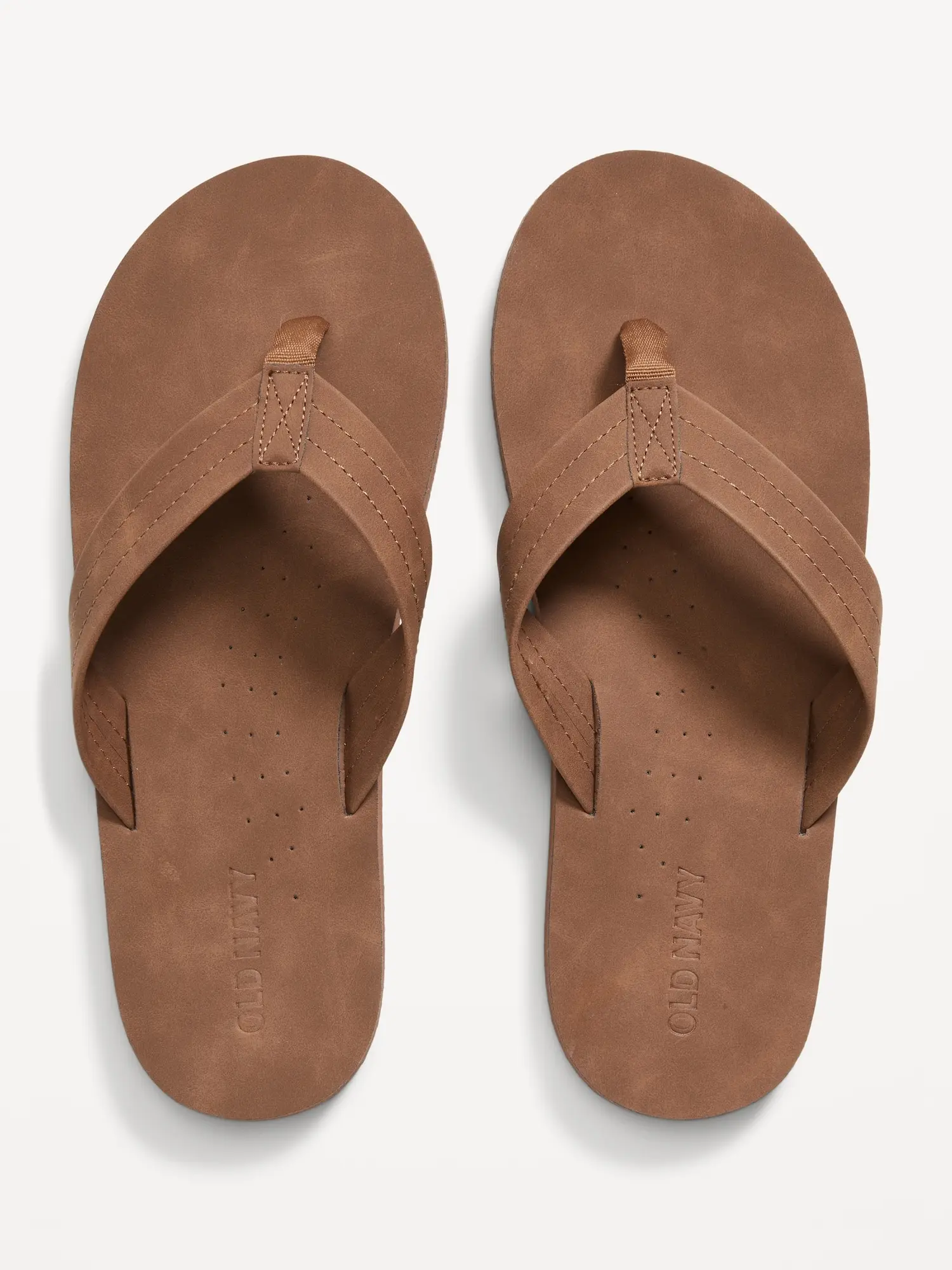 Old Navy Men's Faux-Leather Flip-Flop Sandals for Men
