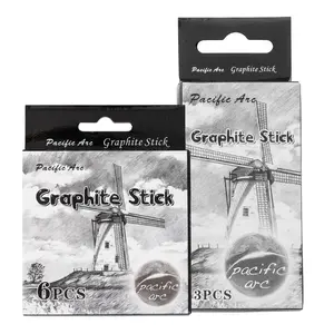 Pacific Arc Premium Graphite Drawing Pencils for Artists, Set - Professional Pencils for Drawing, Drafting, Sketching and Shading 6 pack - Great Art Supply Set for Adults and Kids