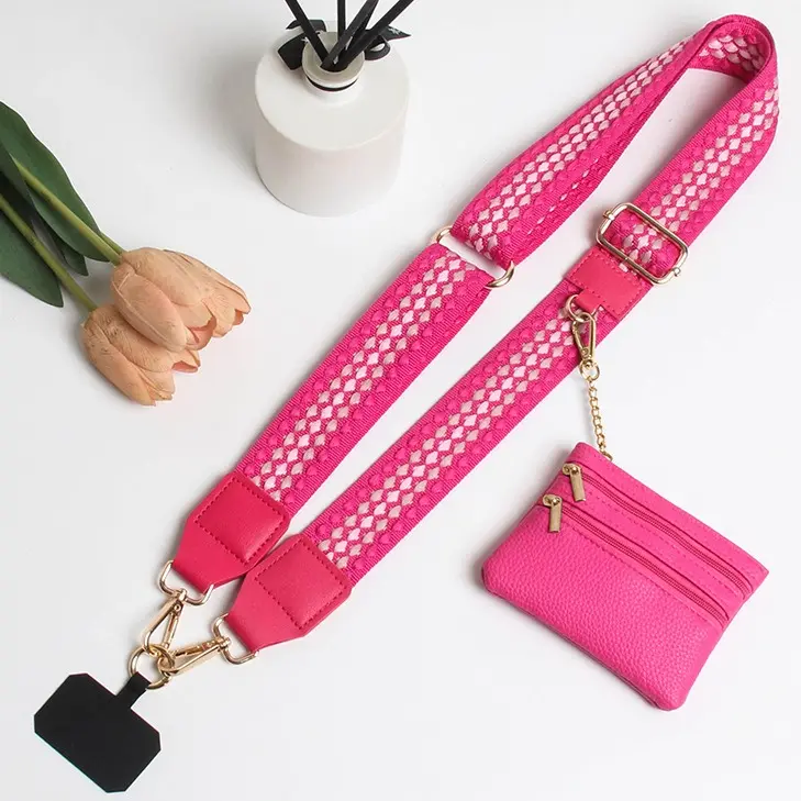 SJ-rose red and white gradient polka dots