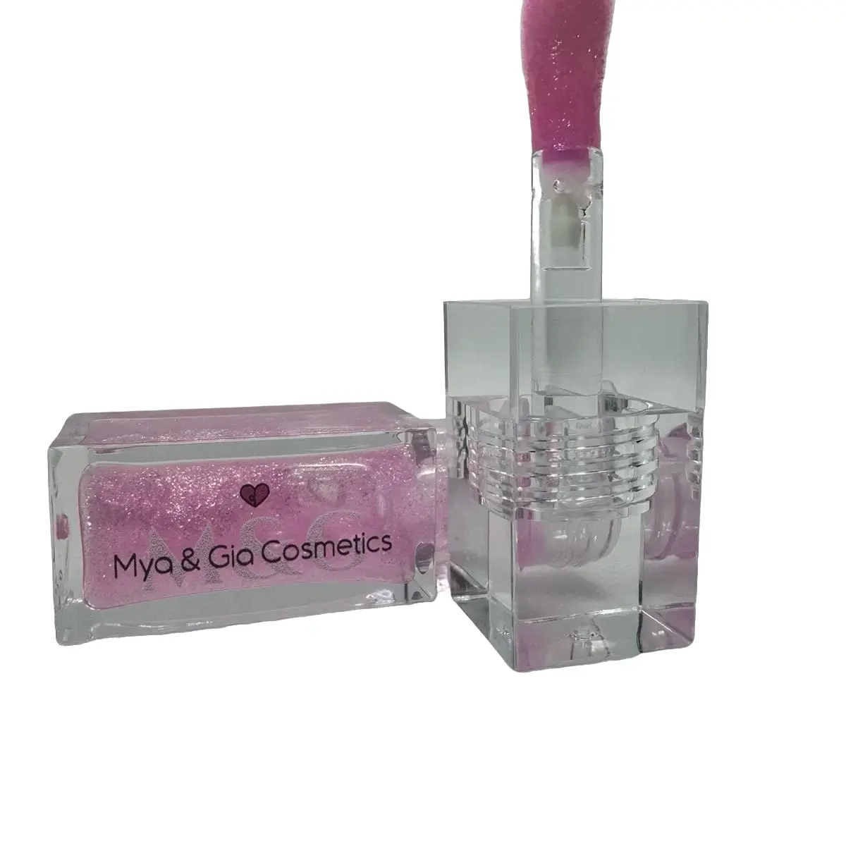 Pink Glitter Lip Color Gloss