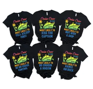 Custom Cruise Crew Most Likely To Shirt – Funny Matching Cruise 2026 Tee, Personalized Group Family Vacation T-Shirt