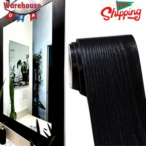 32FT Black Border Peel &Stick Black